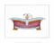 Bathtub III by Robert James Ford Wall Art Décor 11 3/4 x 9 1/2 Art Print